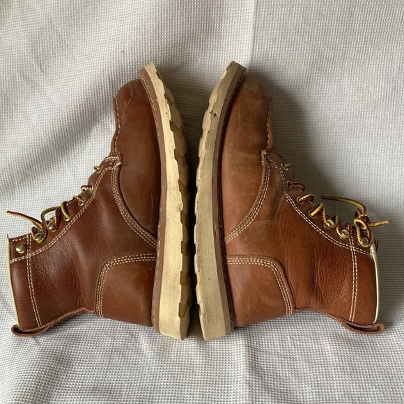 Herman Survivors Oakridge Steel Toe Work Boots Brown Leather Size 7.5 - Picture 5 of 12